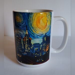 San Francisco Golden Gate Bridge and Starry Nights Ceramic Coffee Mug